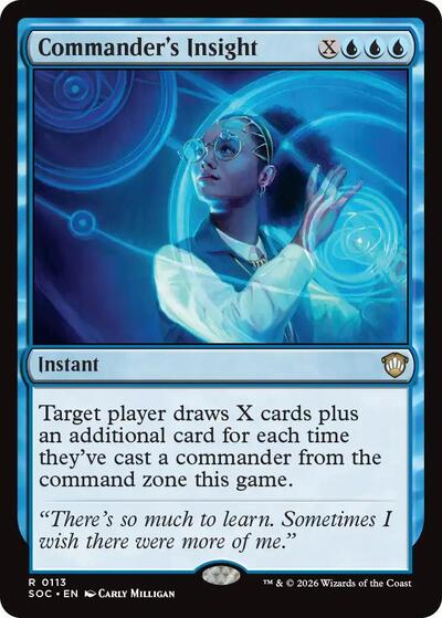 Commander's Insight (Commander: Secrets of Strixhaven) Light Play