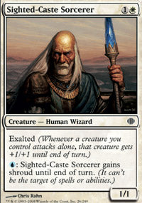 Sighted-Caste Sorcerer (Shards of Alara) Light Play