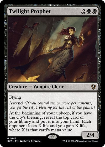 Twilight Prophet (Commander: Murders at Karlov Manor) Light Play