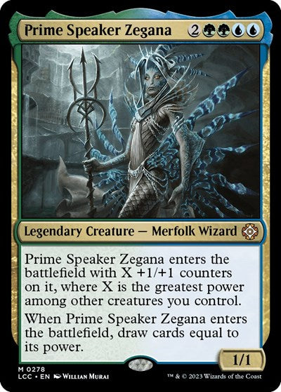 Prime Speaker Zegana (Commander: The Lost Caverns of Ixalan) Light Play