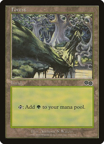 Forest (350) (Urza's Saga) Medium Play