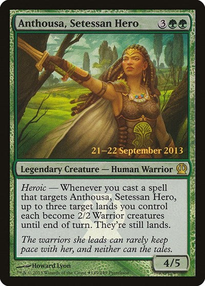 Anthousa, Setessan Hero (Promos: Prerelease Cards) Light Play Foil