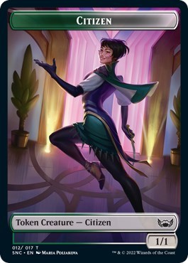 Citizen Token (Streets of New Capenna) Light Play