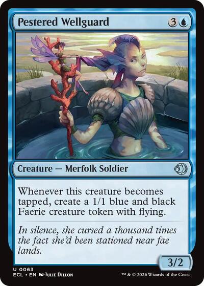 Pestered Wellguard (Lorwyn Eclipsed) Light Play Foil