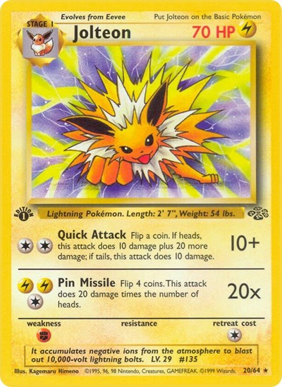Jolteon (20) (Jungle) Damaged / Poor Unlimited