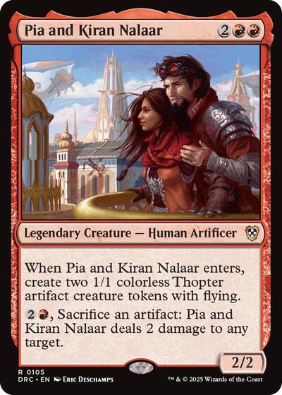 Pia and Kiran Nalaar (Commander: Aetherdrift) Medium Play