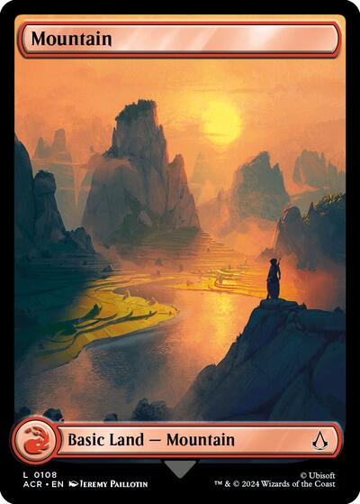 Mountain (0108) (Universes Beyond: Assassin's Creed) Light Play
