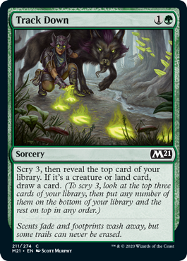 Track Down (Magic 2021 Core Set) Light Play