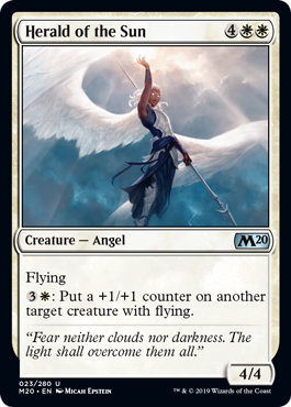Herald of the Sun (Magic 2020 Core Set) Light Play Foil