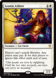 Leonin Arbiter (Commander 2017) Medium Play