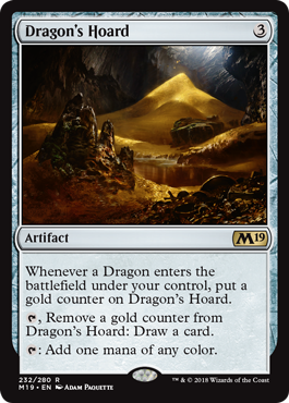 Dragon's Hoard (Magic 2019 Core Set) Light Play Foil