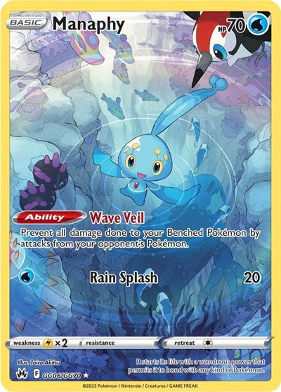 Manaphy (Crown Zenith: Galarian Gallery) Near Mint Holofoil