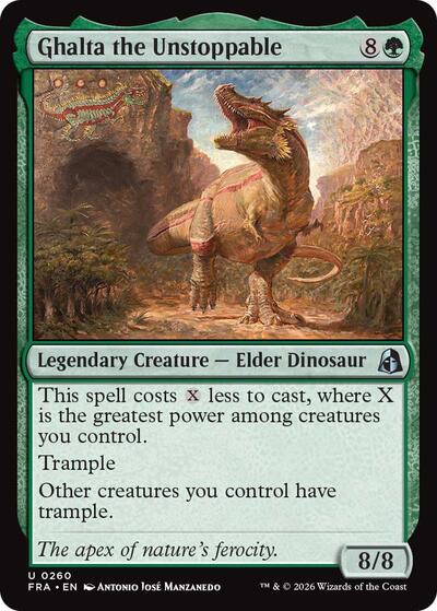 Ghalta the Unstoppable (Reality Fracture) Light Play Foil