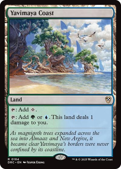 Yavimaya Coast (Commander: Aetherdrift) Light Play