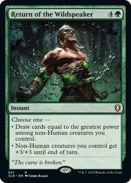 Return of the Wildspeaker (Commander Legends: Battle for Baldur's Gate) Light Play