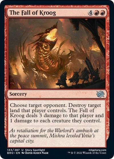 The Fall of Kroog (The Brothers' War) Light Play Foil