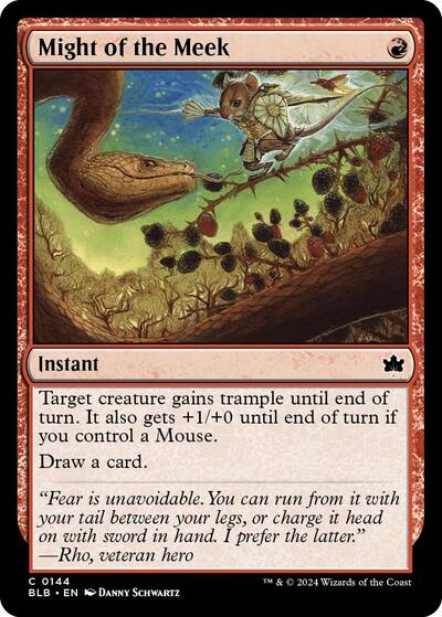 Might of the Meek (Bloomburrow) Light Play