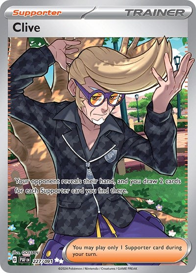 Clive - 227 (SV: Paldean Fates) Light Play Holofoil
