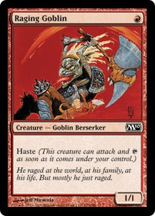 Raging Goblin (Magic 2010 Core Set) Light Play