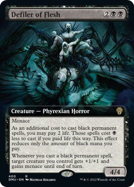 Defiler of Flesh (Extended Art) (Dominaria United) Light Play