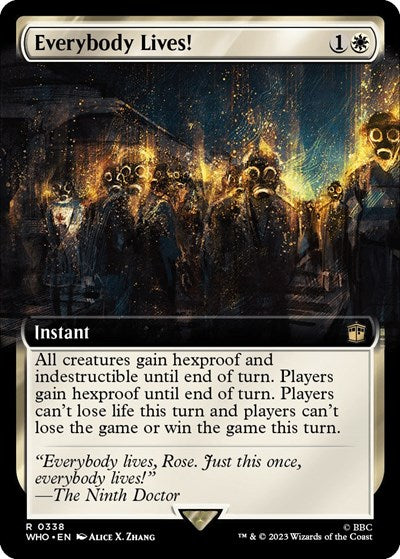 Everybody Lives! (Extended Art) (Universes Beyond: Doctor Who) Near Mint