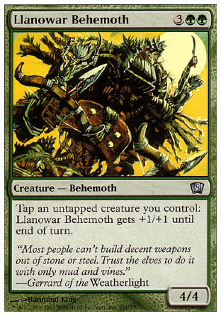 Llanowar Behemoth (8th Edition) Light Play