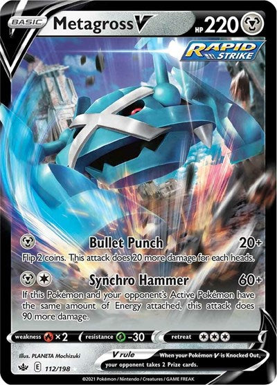 Metagross V (SWSH06: Chilling Reign) Near Mint
