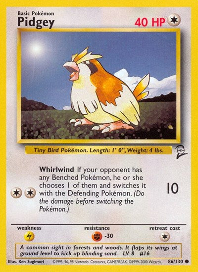 Pidgey (Base Set 2) Light Play