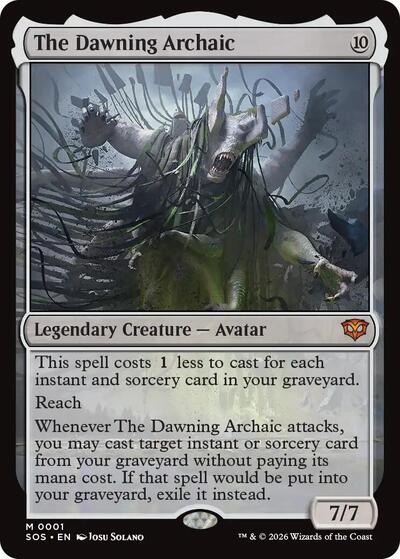 The Dawning Archaic (Secrets of Strixhaven) Light Play Foil