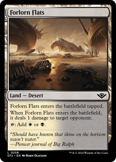Forlorn Flats (Outlaws of Thunder Junction) Light Play Foil