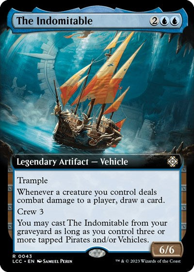 The Indomitable (Extended Art) (Commander: The Lost Caverns of Ixalan) Light Play