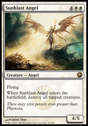Sunblast Angel (Scars of Mirrodin) Light Play