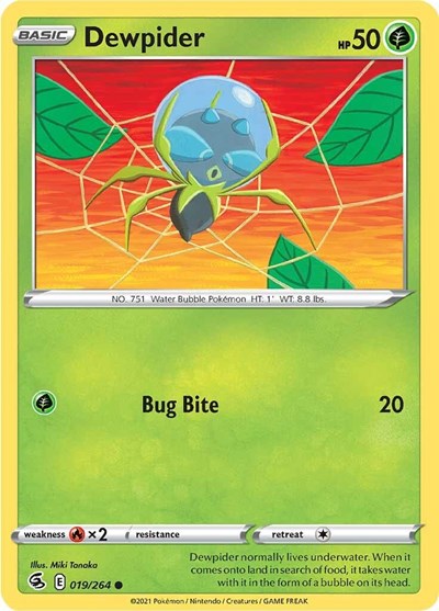 Dewpider (SWSH08: Fusion Strike) Light Play