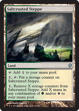 Saltcrusted Steppe (Commander 2013 Edition) Light Play