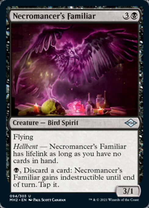 Necromancer's Familiar (Modern Horizons 2) Light Play