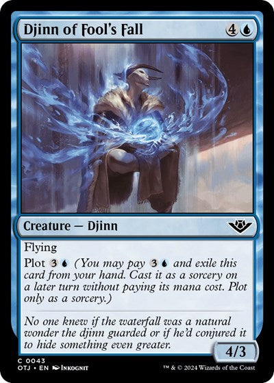 Djinn of Fool's Fall (Outlaws of Thunder Junction) Light Play Foil