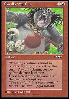 Gorilla War Cry (Red Club) (Alliances) Light Play