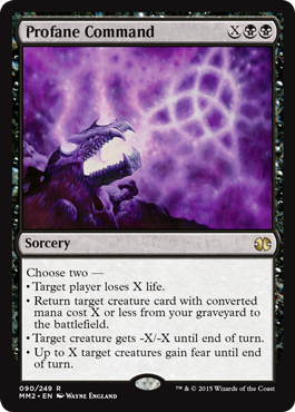 Profane Command (Modern Masters 2015) Light Play