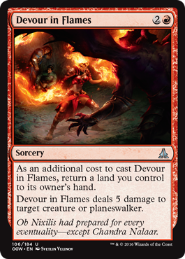 Devour in Flames (Oath of the Gatewatch) Light Play