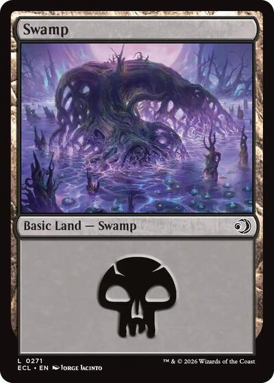 Swamp (0271) (Lorwyn Eclipsed) Light Play
