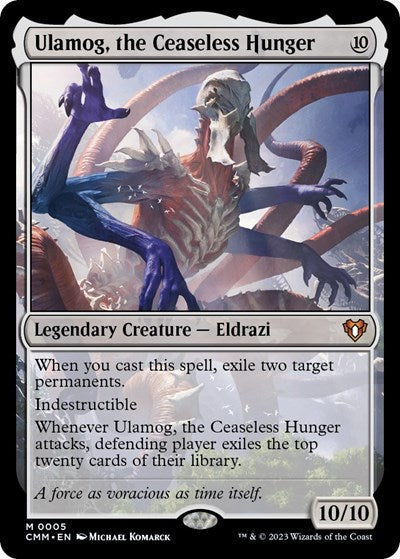 Ulamog, the Ceaseless Hunger (Commander Masters) Light Play