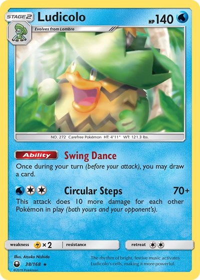 Ludicolo (SM - Celestial Storm) Medium Play Reverse Holofoil