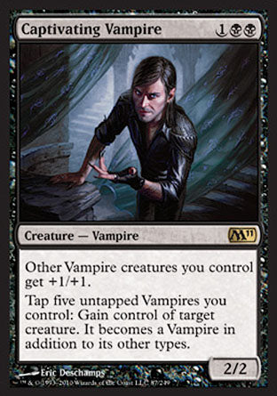 Captivating Vampire (Magic 2011 Core Set) Light Play Foil