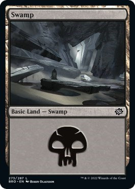 Swamp (273) (The Brothers' War) Light Play Foil