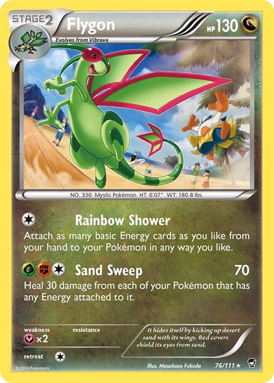 Flygon (XY - Furious Fists) Damaged / Poor Reverse Holofoil