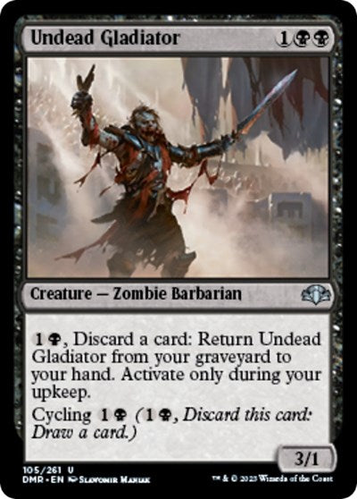 Undead Gladiator (Dominaria Remastered) Light Play
