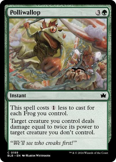 Polliwallop (Bloomburrow) Light Play Foil