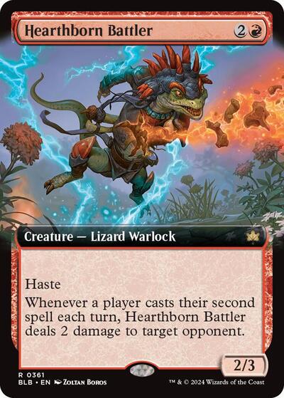Hearthborn Battler (Extended Art) (Bloomburrow) Near Mint Foil