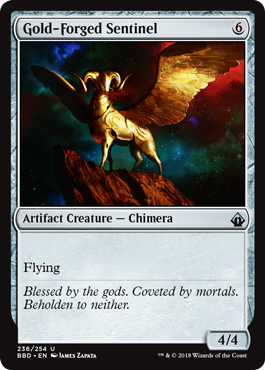 Gold-Forged Sentinel (Battlebond) Light Play