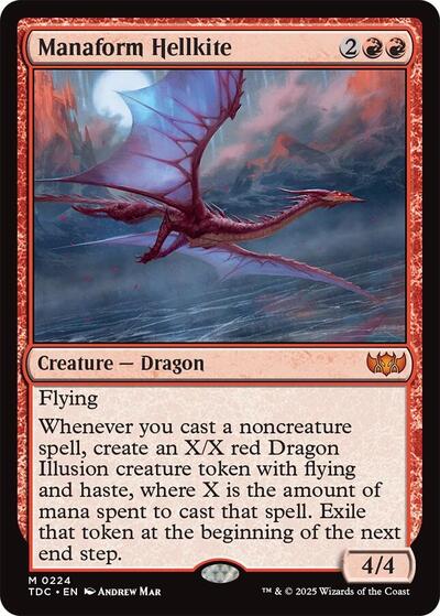 Manaform Hellkite (Commander: Tarkir: Dragonstorm) Light Play